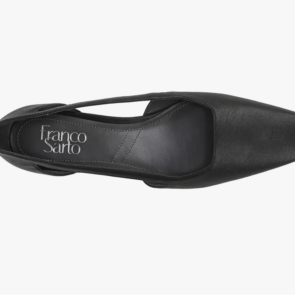 Franco Sarto Black Cutout Flats - Picture 6 of 8